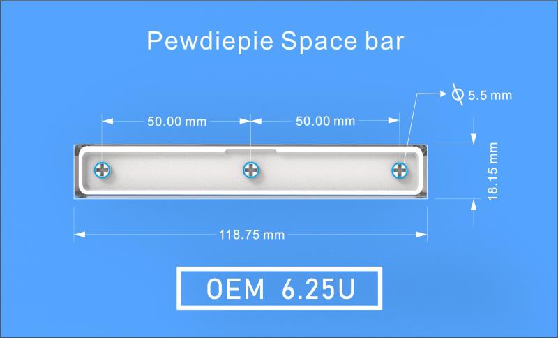 Pewdiepie Artisan Katana Spacebar
