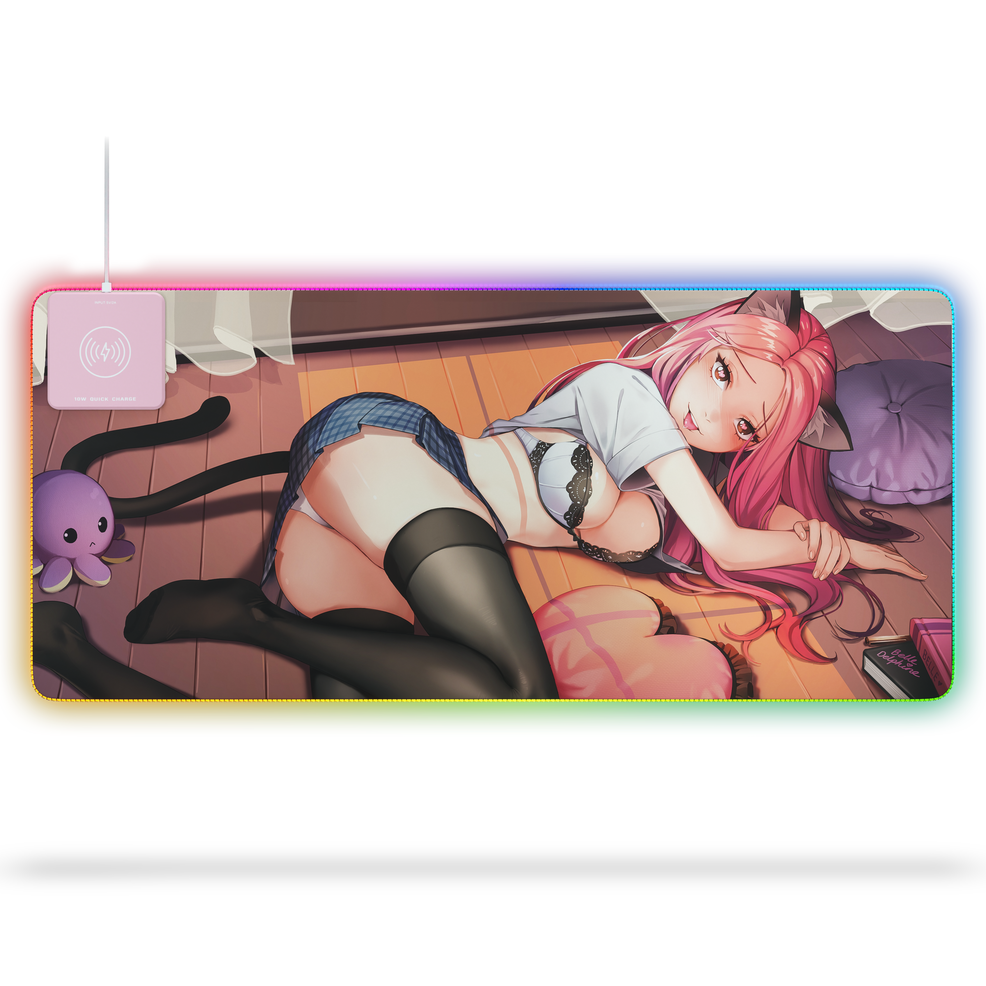 BELLE DELPHINE P1 KITTY CAT RGB MOUSEPAD - XL