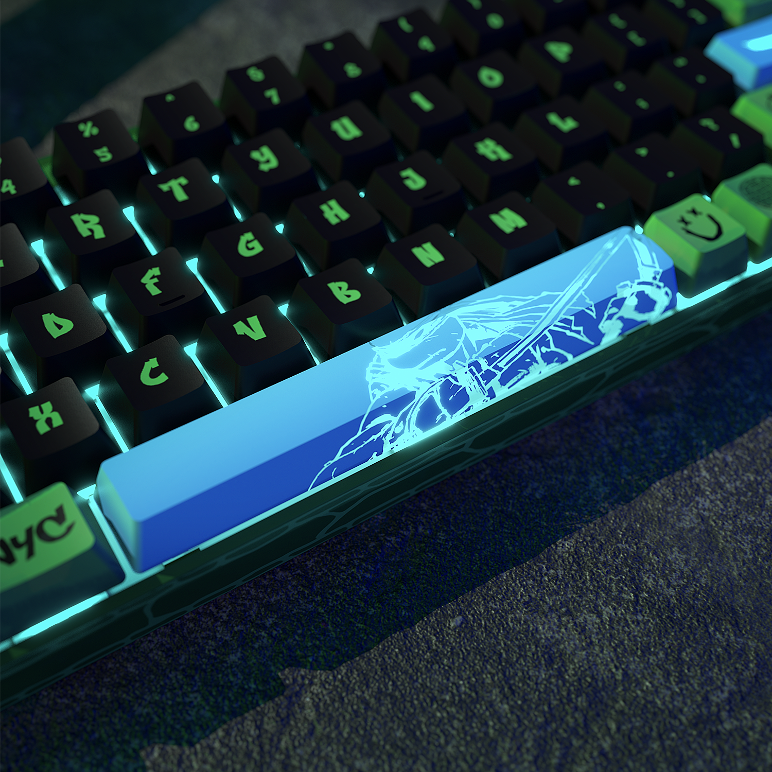 [PRÉCOMMANDE] Clavier magnétique Banshee K68 - Tortues Ninja (4 couleurs en 1)