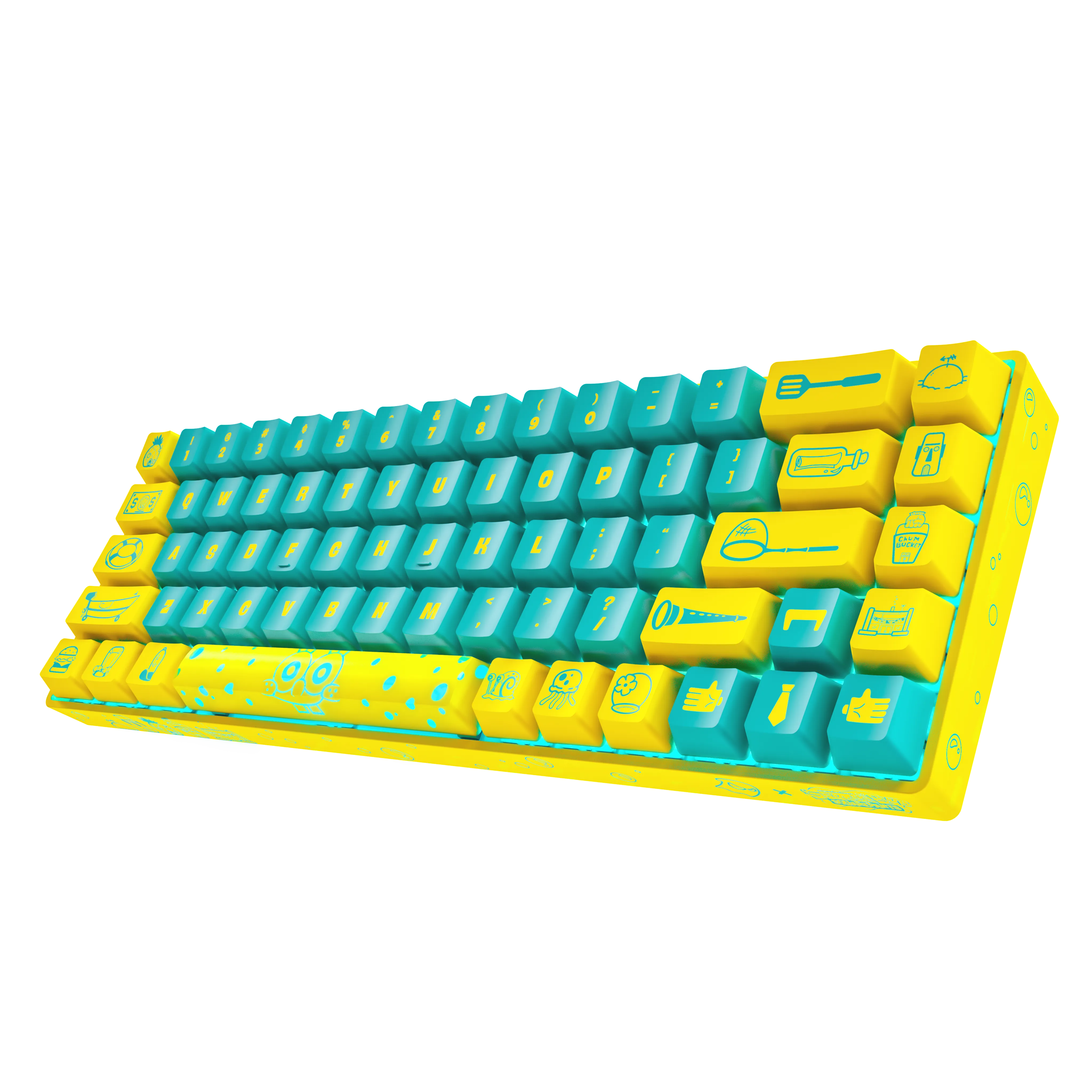 [VORBESTELLUNG] Banshee K68 Magnetschalter-Tastatur – SpongeBob Schwammkopf