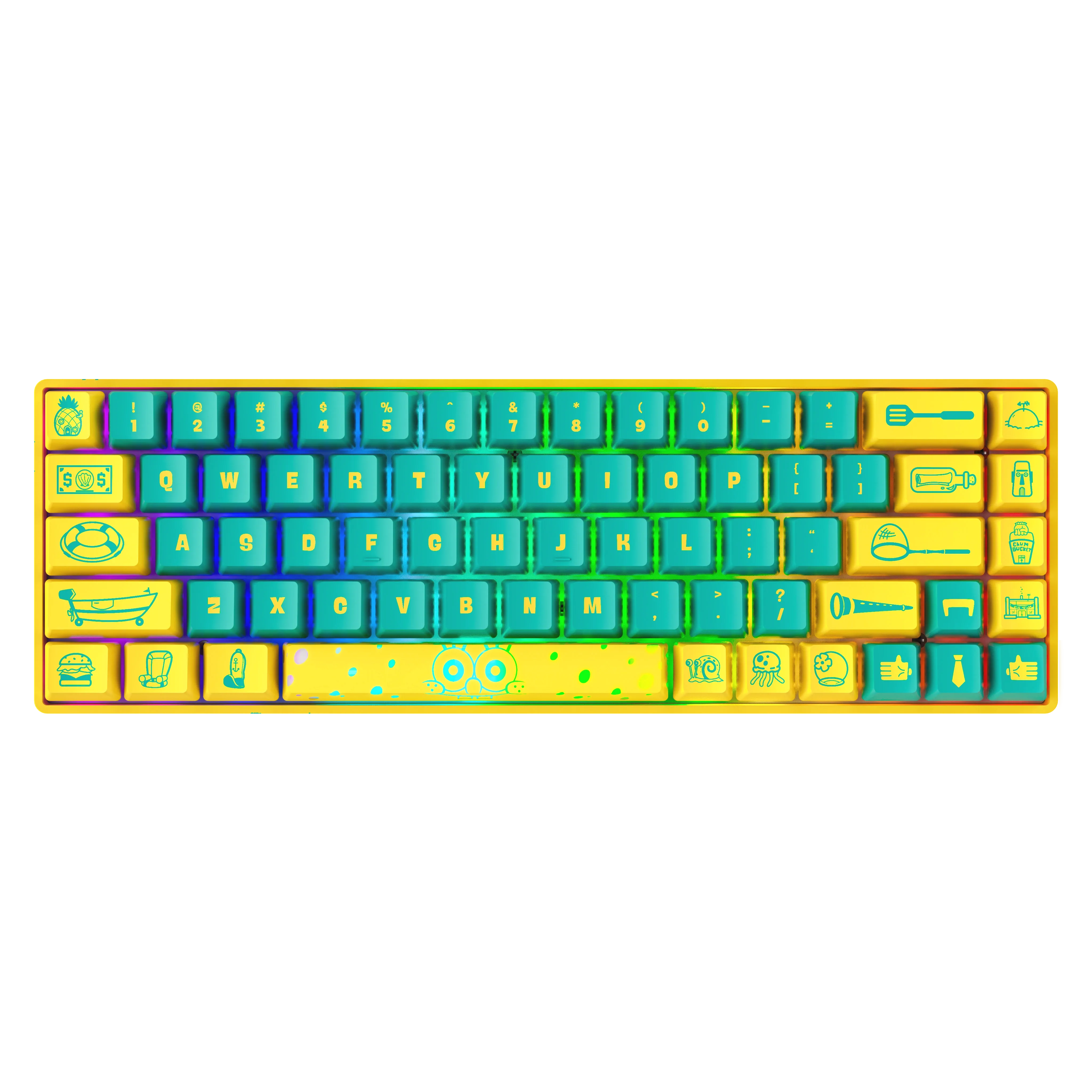 [VORBESTELLUNG] Banshee K68 Magnetschalter-Tastatur – SpongeBob Schwammkopf