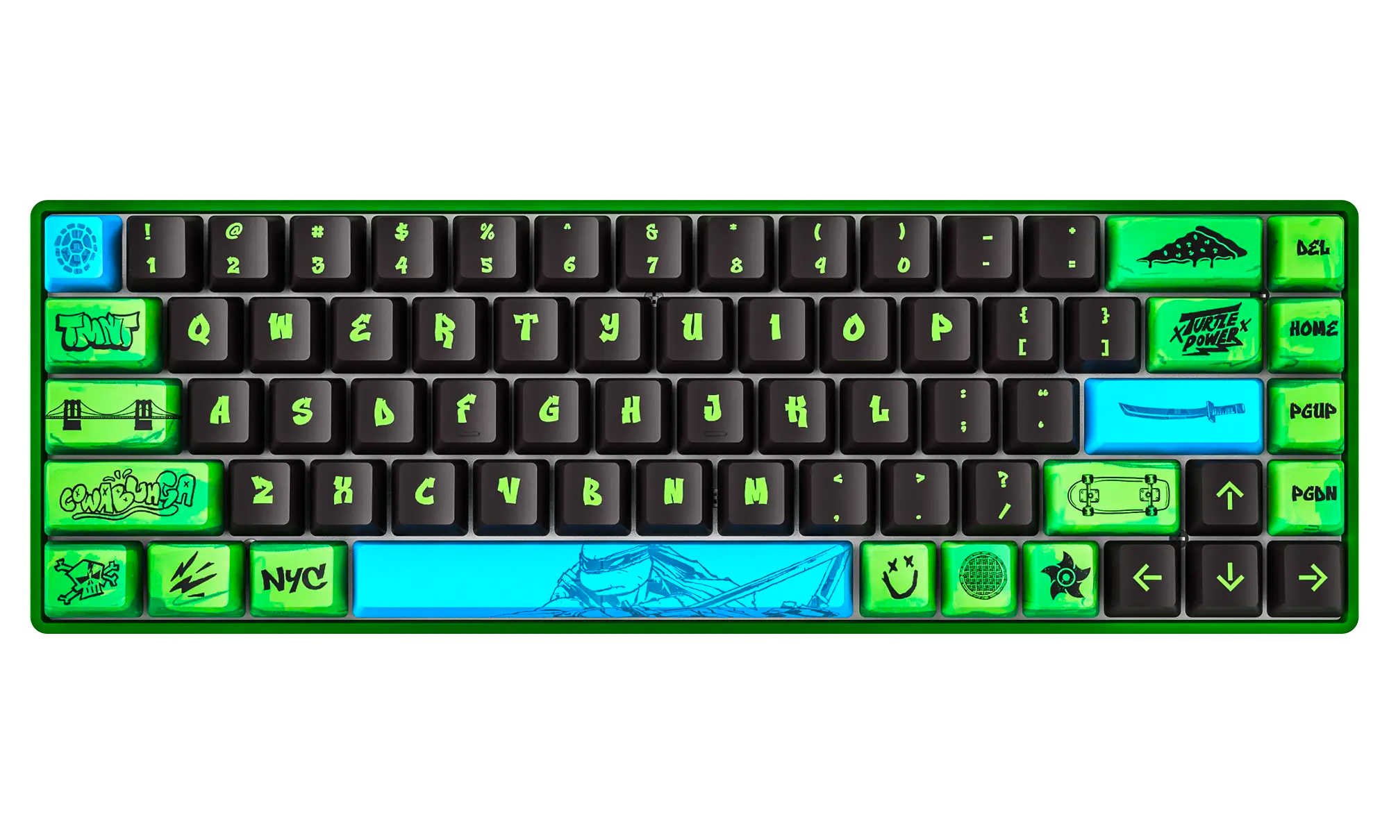 [PRÉCOMMANDE] Clavier magnétique Banshee K68 - Tortues Ninja (4 couleurs en 1)