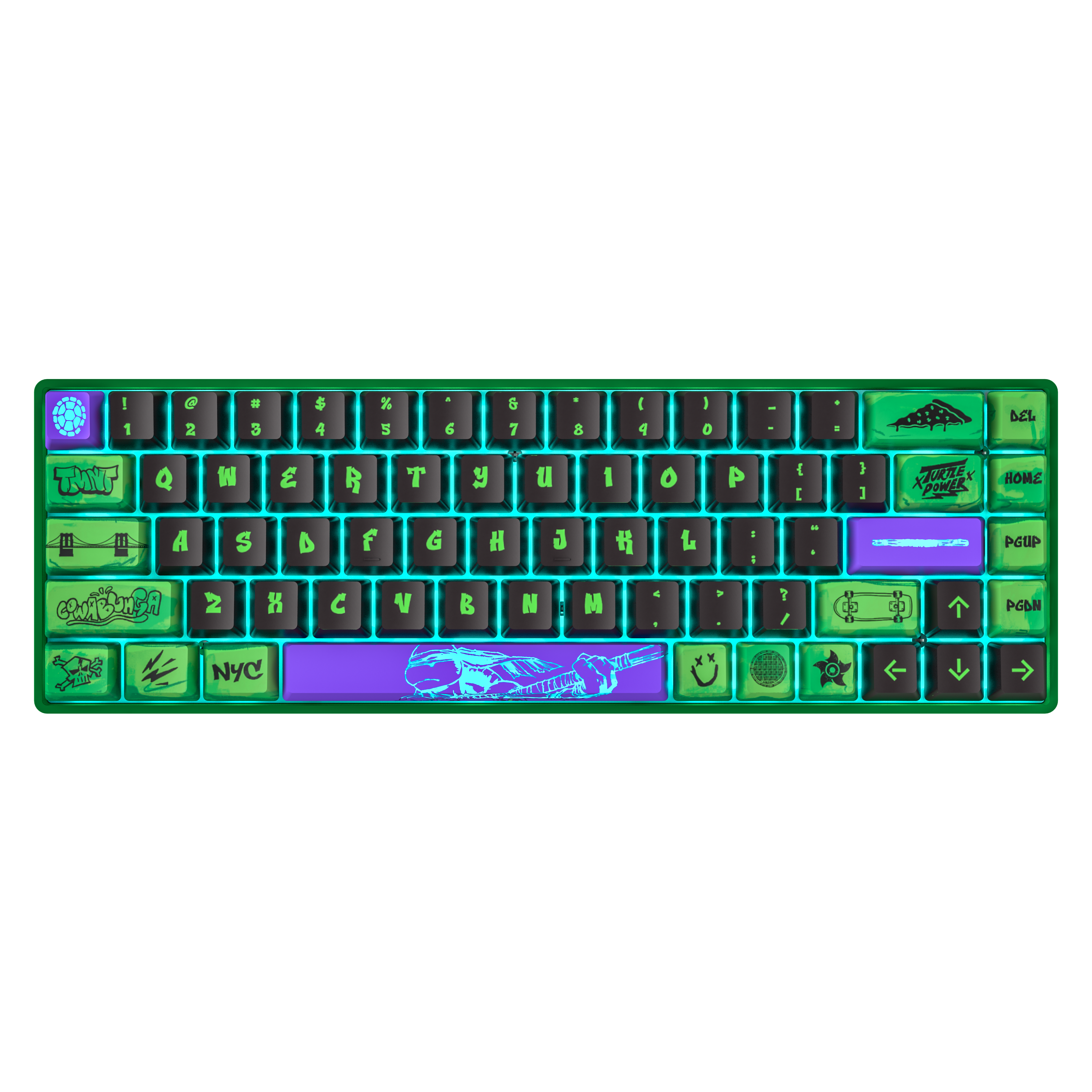 [PRÉCOMMANDE] Clavier magnétique Banshee K68 - Tortues Ninja (4 couleurs en 1)