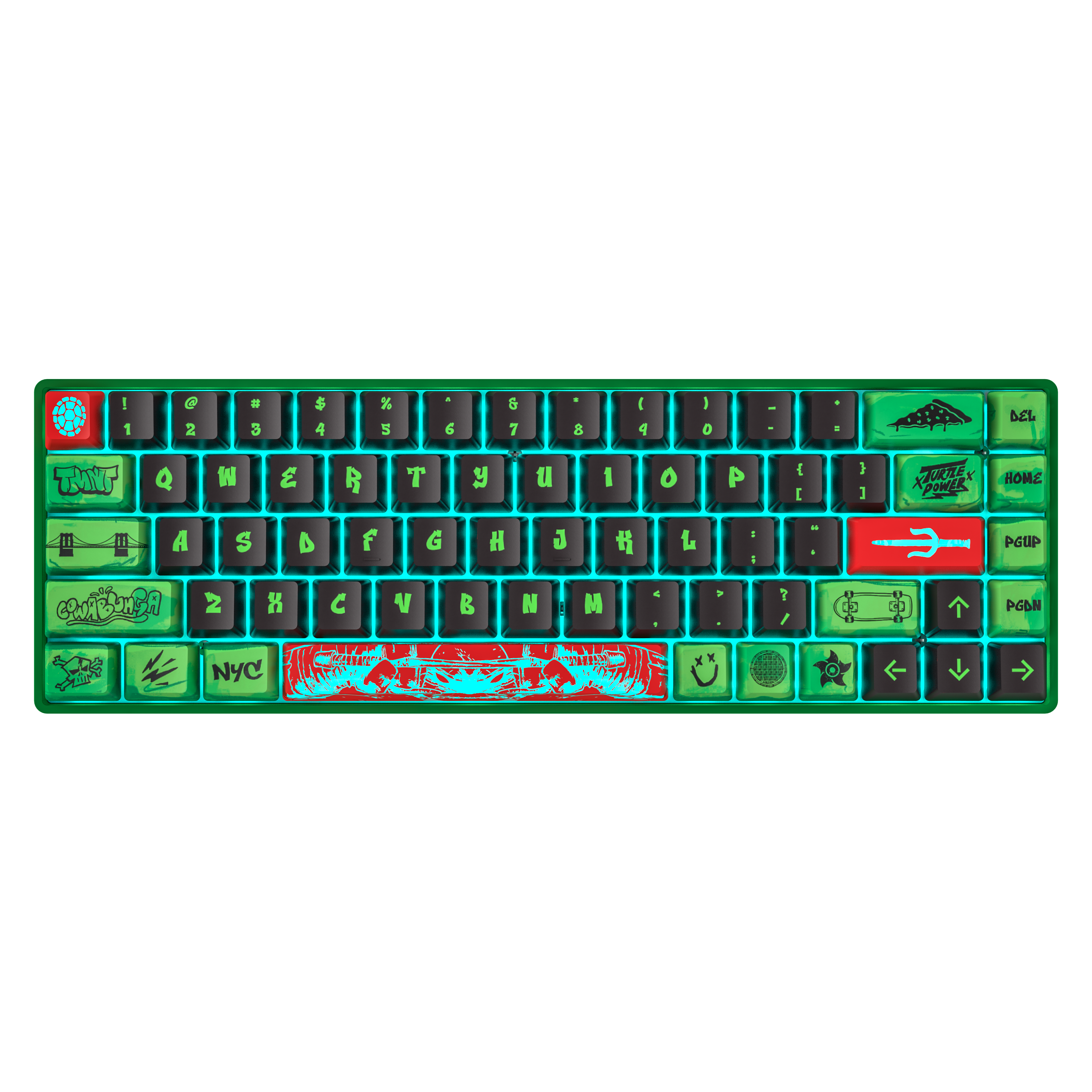 [PRÉCOMMANDE] Clavier magnétique Banshee K68 - Tortues Ninja (4 couleurs en 1)