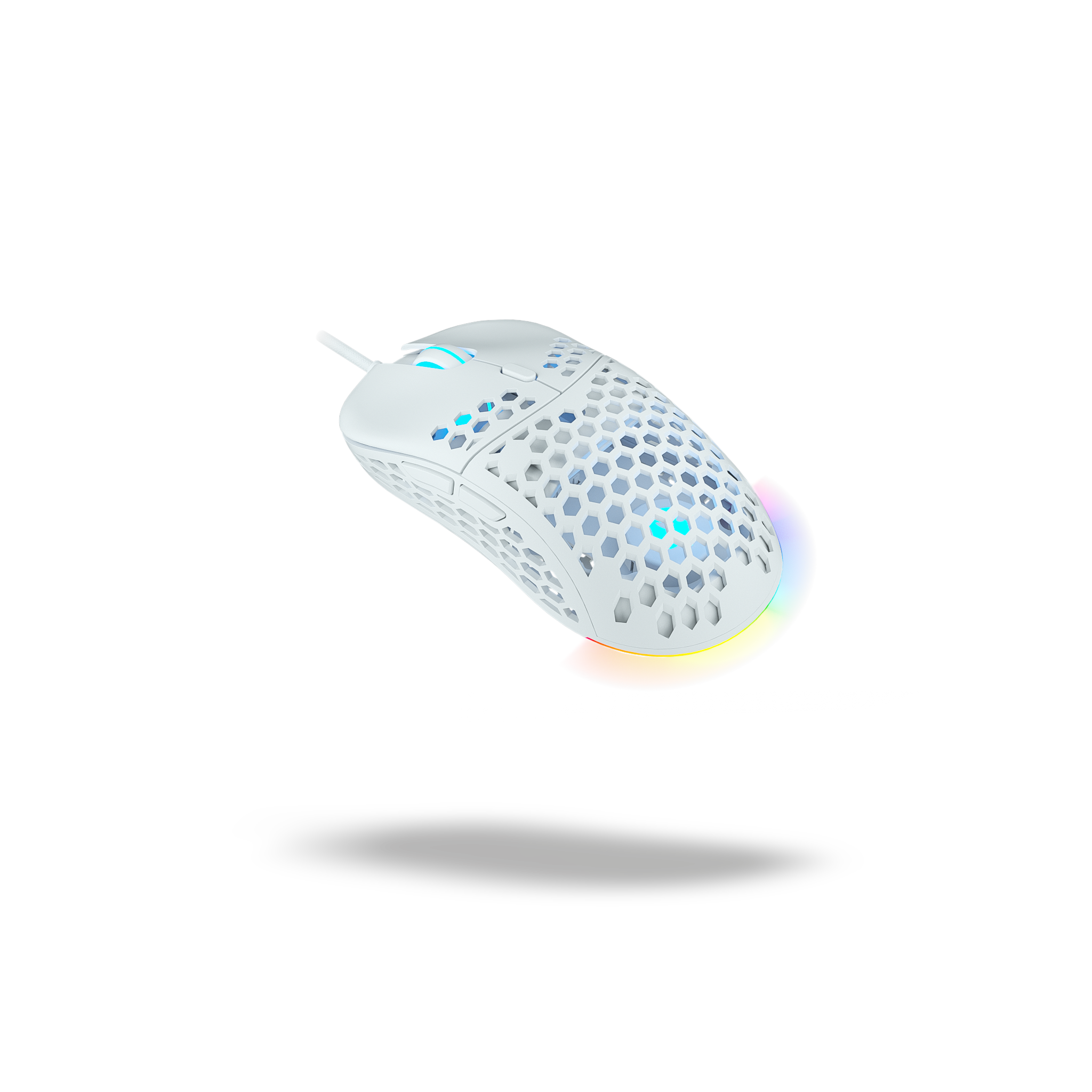 Ghost M1 UltraLight Gaming-Maus – Weiß